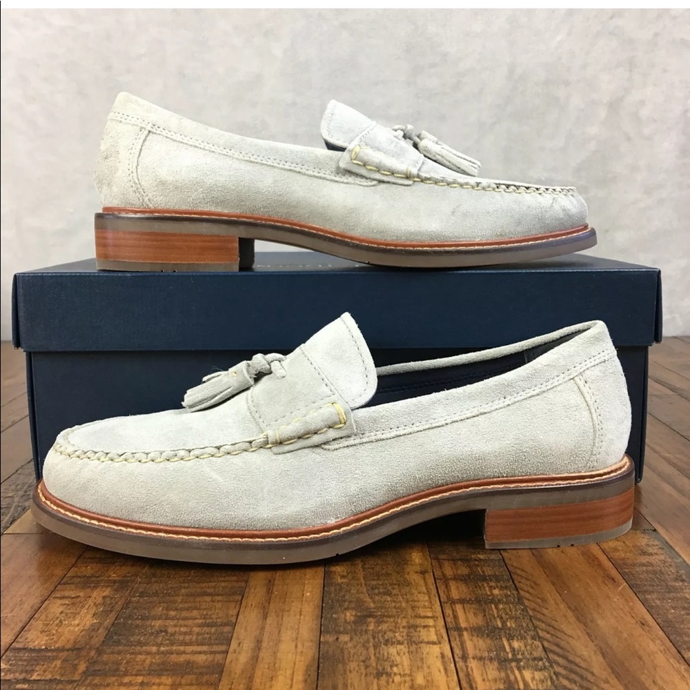 Cole Haan Mens Pinch Sanford Tassel Loafers Suede